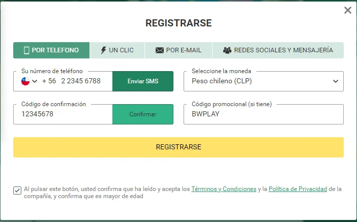 giros gratis por registro